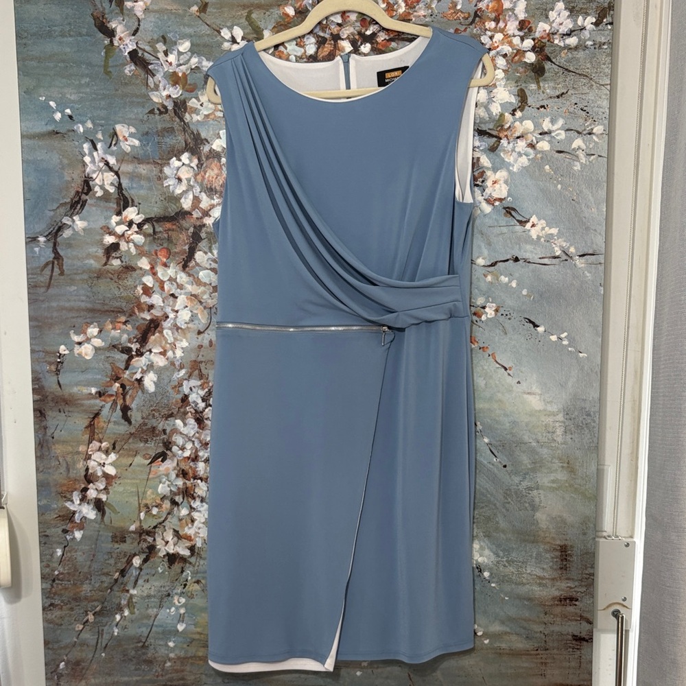 Lori Michael  Sleeveless Blue Midi Dress great condition